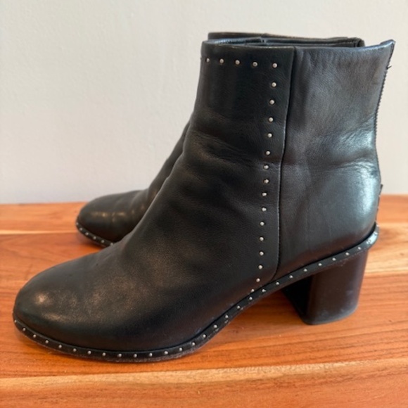 Rag & Bone Leather Boots with Back Zip-Euro size 38 1/2 - Picture 4 of 7